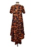 Lularoe Print Orange Casual Dress Size XS - photo 2