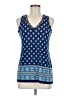 Rose + Olive Blue Sleeveless Top Size M - photo 1
