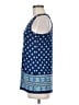 Rose + Olive Blue Sleeveless Top Size M - photo 5