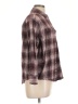 Old Navy Plaid Burgundy Long Sleeve Button-Down Shirt Size L - photo 4