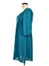 Monteau 100% Polyester Solid Teal Casual Dress Size M - photo 5