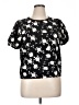 Friful Black Short Sleeve Blouse Size XL - photo 1