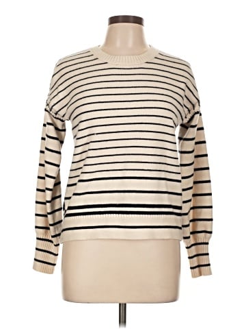 Hem & Thread Pullover Sweater (view 1)