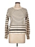 Hem & Thread Stripes Ivory Pullover Sweater Size L - photo 1