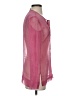 Theory 100% Silk Pink Long Sleeve Silk Top Size 00 - 0 - photo 4