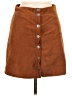 Kookai 100% Polyester Solid Brown Casual Skirt Size EU 38 / US 8 - photo 1