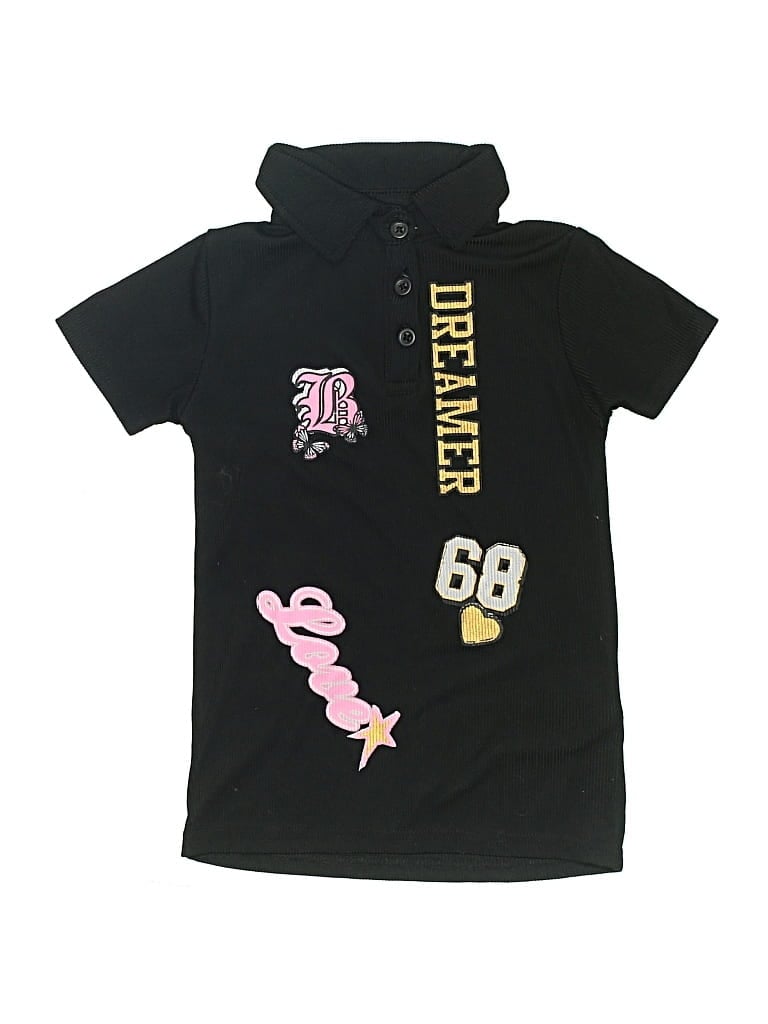 Pre-owned Assorted Brands Kids' Short Sleeve Polo In Black