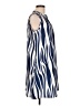 Unbranded 100% Polyester Stripes Blue Casual Dress Size L - photo 4