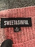 Sweet & Sinful Stripes Pink Pullover Sweater Size M - photo 7