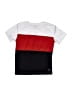 Layer 8 Color Block White Short Sleeve T-Shirt Size 6 - photo 1