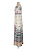Bisou Bisou 100% Polyester Print Ivory Casual Dress Size 2 - photo 5