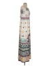 Bisou Bisou 100% Polyester Print Ivory Casual Dress Size 2 - photo 4
