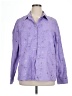 Sag Harbor 100% Polyester Stars Purple Long Sleeve Blouse Size XL - photo 1