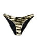 Topshop Animal Print Gold Swimsuit Bottoms Size 12 - photo 1