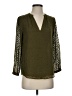 J.Crew Green 3/4 Sleeve Silk Top Size 0 - photo 1
