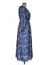 J.Crew 100% Polyester Paisley Blue Casual Dress Size M - photo 4