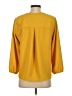 J.Crew 100% Polyester Yellow 3/4 Sleeve Blouse Size XS - photo 2