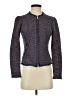 Rebecca Taylor 100% Polyester Tweed Purple Jacket Size 2 - photo 1
