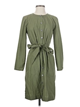 slim fit dress slacks J. Crew Green Silk Cocktail Dress Size 6 main image 0