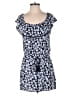 BCX 100% Rayon Print Blue Romper Size M - photo 1