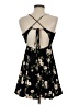 Forever 21 Floral Black Cocktail Dress Size S - photo 2