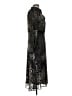 DKNY 100% Polyester Animal Print Black Cocktail Dress Size 6 - photo 4