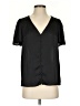Paige 100% Polyester Black Short Sleeve Blouse Size XS - photo 1