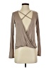 Blue Blush Tan Long Sleeve Top Size S - photo 1