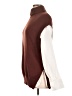 Calligraphie Color Block Brown Sweater Vest Size L - photo 5