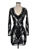 Express 100% Polyester Silver Cocktail Dress Size XXS - photo 1