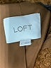 Ann Taylor LOFT 100% Polyester Brown Coat Size L - photo 6