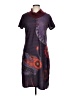 Smash Graphic Purple Casual Dress Size L - photo 1