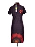 Smash Graphic Purple Casual Dress Size L - photo 2