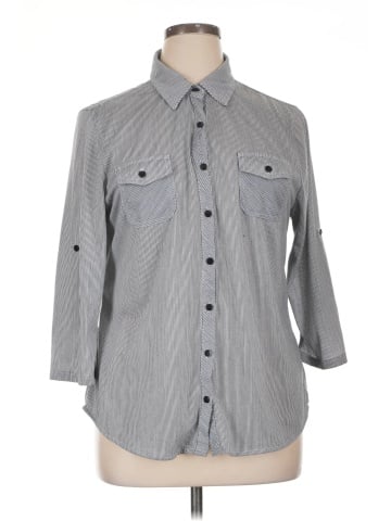 Eden & Olivia 3/4 Sleeve Button-Down Shirt (view 1)