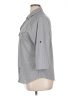 Eden & Olivia Houndstooth Gray 3/4 Sleeve Button-Down Shirt Size XL - photo 5