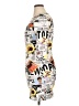 Rainbow Graphic Ivory Cocktail Dress Size XL - photo 5