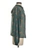 Geisha Designs 100% Polyester Floral Teal Long Sleeve Blouse Size S - photo 4