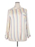 Torrid Stripes Ivory Long Sleeve Button-Down Shirt Size 2X Plus (2) - photo 1
