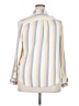 Torrid Stripes Ivory Long Sleeve Button-Down Shirt Size 2X Plus (2) - photo 2