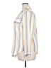 Torrid Stripes Ivory Long Sleeve Button-Down Shirt Size 2X Plus (2) - photo 5