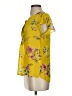 DR2 100% Polyester Yellow Short Sleeve Blouse Size XS - photo 5