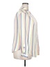 Torrid Stripes Ivory Long Sleeve Button-Down Shirt Size 2X Plus (2) - photo 4