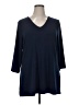 JM Collection Blue 3/4 Sleeve Top Size XL - photo 1