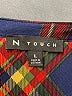 N Touch Plaid Red 3/4 Sleeve Blouse Size L - photo 7