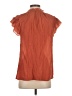 Unbranded Orange Short Sleeve Blouse Size S - photo 2