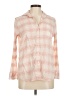 Chaps 100% Cotton Plaid Pink 3/4 Sleeve Button-Down Shirt Size M - photo 1