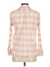 Chaps 100% Cotton Plaid Pink 3/4 Sleeve Button-Down Shirt Size M - photo 2