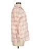 Chaps 100% Cotton Plaid Pink 3/4 Sleeve Button-Down Shirt Size M - photo 4