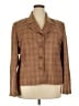 Talbots Plaid Brown Silk Blazer Size 20 - photo 1