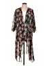 Lularoe 100% Polyester Black Kimono Size L - photo 1